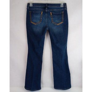 Ana Distressed Whiskered Thick Stitched Bootcut Jeans Size 29/8PS